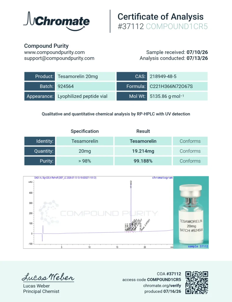 Tesamorelin 20mg